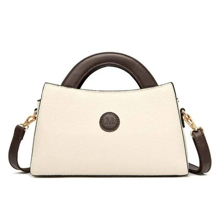 Chic Cream & Chocolate Satchel