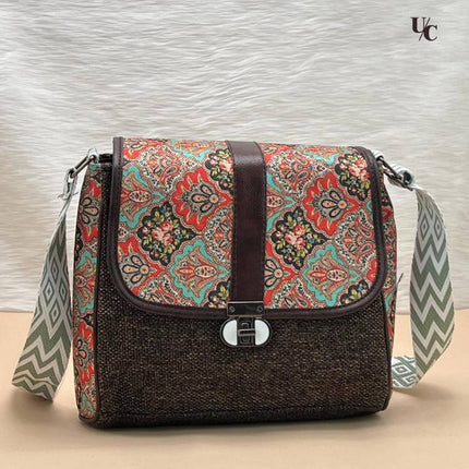Boho Chic Paisley Crossbody Bag