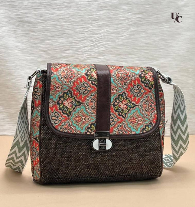 Boho Chic Paisley Crossbody Bag