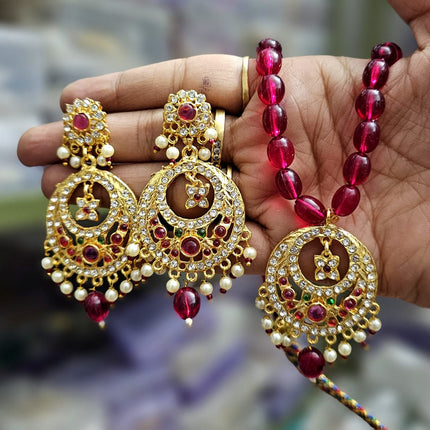 Elegant Ruby Jewelry Set