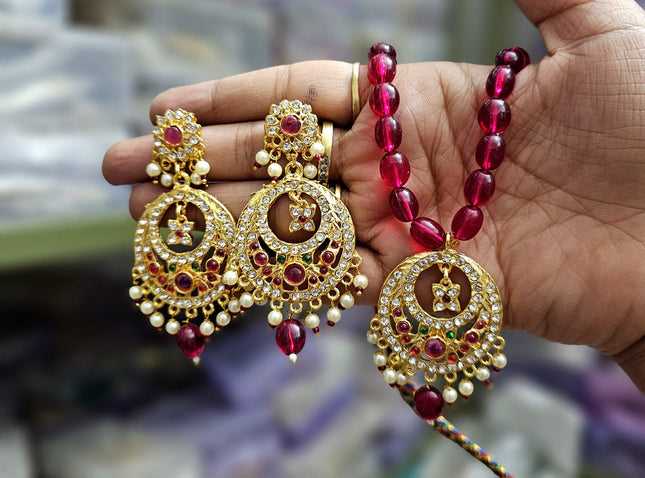 Elegant Ruby Jewelry Set