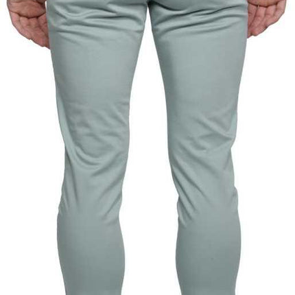 Lycra Blend Solid Slim Fit Mens Casual Trousers