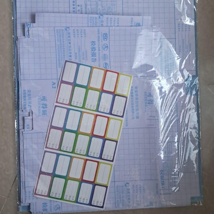 Transparent Sticker School Book Cover, 3 Different Size 30 Pcs