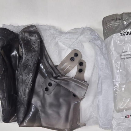 Waterproof Rain Shoe Covers with Secure Button Closure