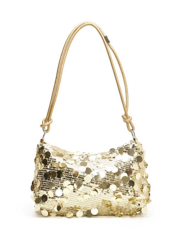 Golden Sequin Party Bag