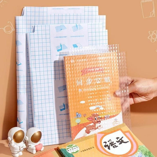 Transparent Sticker School Book Cover, 3 Different Size 30 Pcs