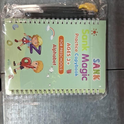 Sank Magic Practice Copybook (4 BOOKS,1 PEN,1 GRIP,10 REFILL)