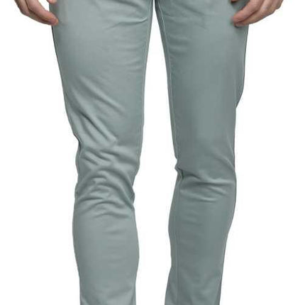 Lycra Blend Solid Slim Fit Mens Casual Trousers
