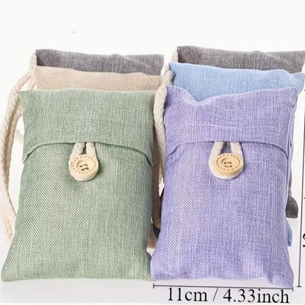 Bamboo Charcoal Air Purifying Bag Absorber Car Air Freshener(Pack Of 2)