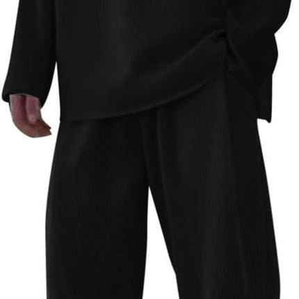 Men's Solid Round Neck Co-ord Set