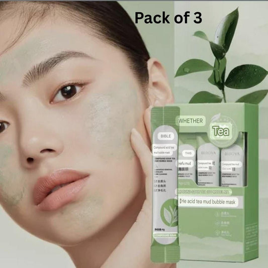 Compound Sour Tea Bubble Mask (Pack of 3)
