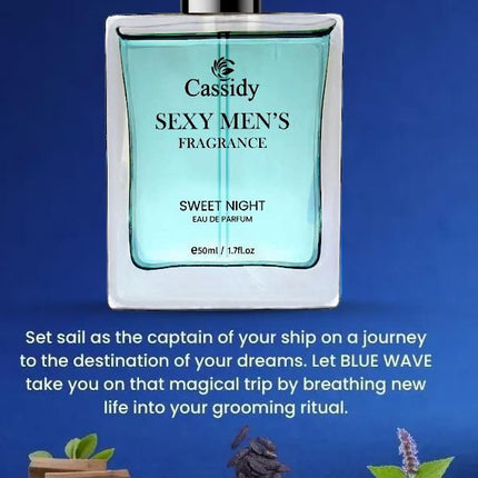 CASSIDY Sexy Mens Sweet Night Eau de Parfum, 50ml (Pack of 2)