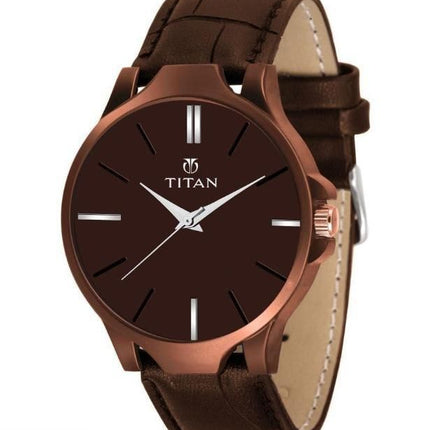 BD Men's Analog Leather Watch