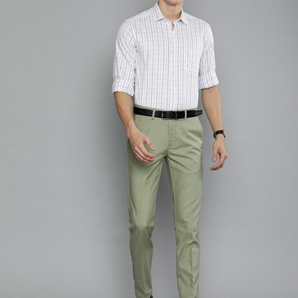 Stretchable Lycra Solid Slim Fit Mens Formal Trouser