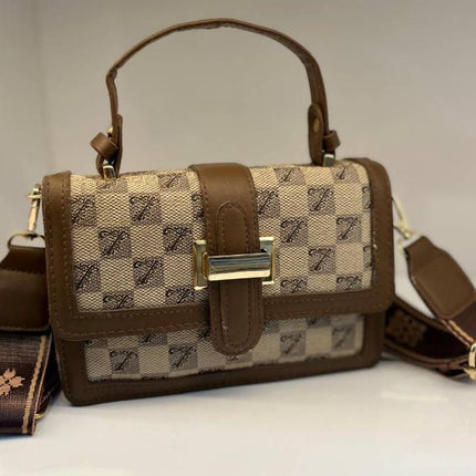 Chic Checkered Crossbody Bag