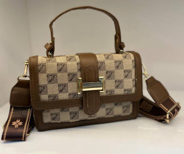 Chic Checkered Crossbody Bag