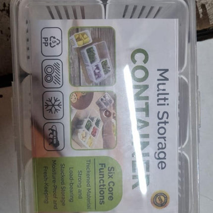 Food Storage Box With Lid and 6 Compartments