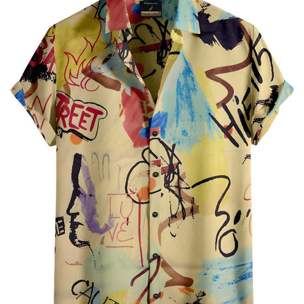 Rayon Printed Half Sleeves Regular Fit Mens Casual Shirt