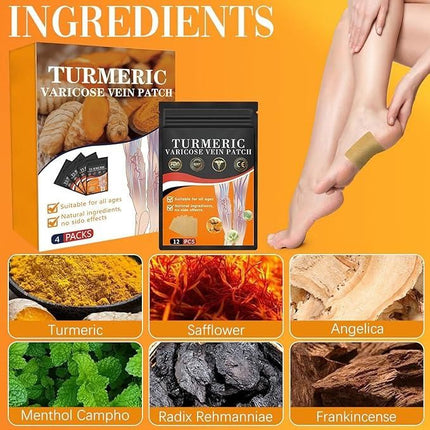 Turmeric Vericose Vein Patch (Pack of 10)