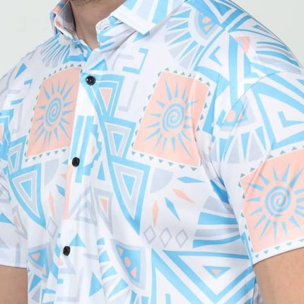 Men's Printed Rayon Half Sleeves Shirt