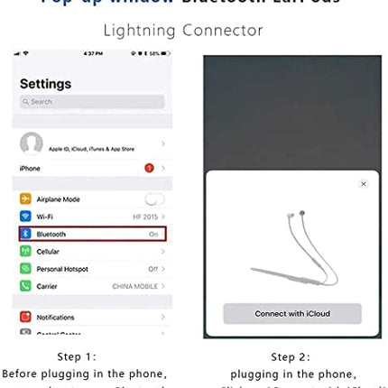 Earphone for Calling and Music Compatible with i-Phone (White, in The Ear)