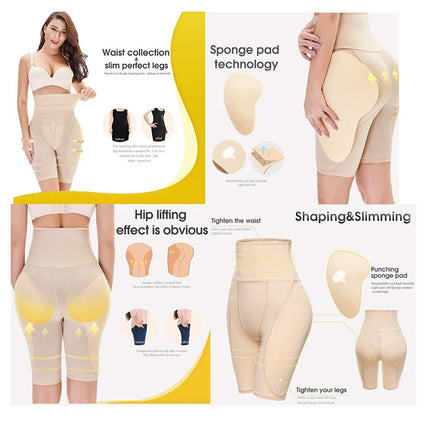 4-in-1 Shaper - Quick Slim Shape Wear Tummy, Back, Thighs, Hips - Black/Efffective Seamless Tummy Tucker
