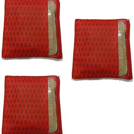 Saree Cover - Printed Non Woven Saree Organizers (Pack of 6)