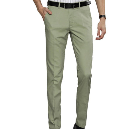 Stretchable Lycra Solid Slim Fit Mens Formal Trouser