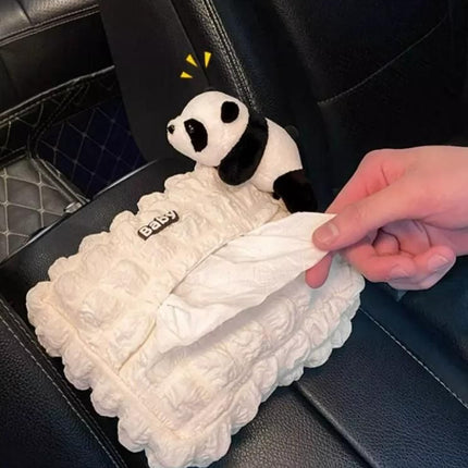 Panda Car Seat Tissue Holder