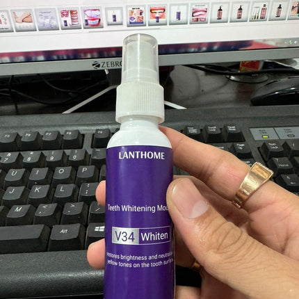 Lanthome Teeth Whitening Spray Mousse V34 Whiten 50ml (Pack Of 2)