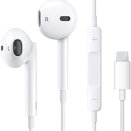 Earphone for Calling and Music Compatible with i-Phone (White, in The Ear)