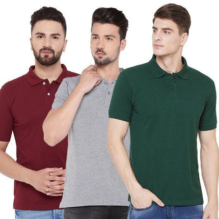 Men's Matty Polo T-Shirts Pack Of 3