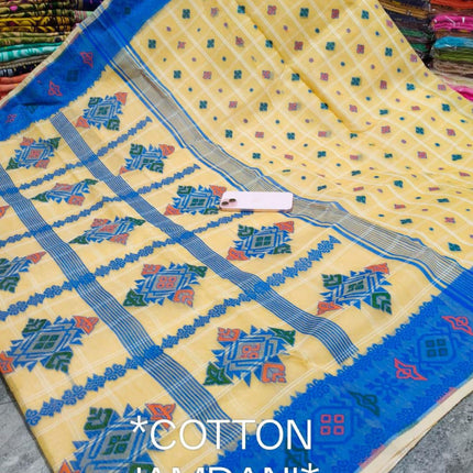 *Exclusive Premium Quality Cotton Jamdani Saree