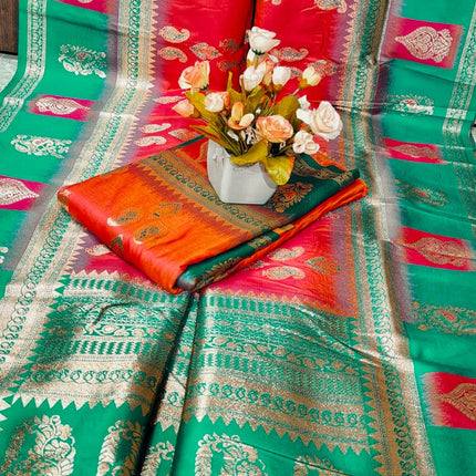 Parasi katan Banarasi Silk