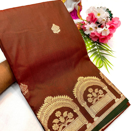 Open Border Jari work Saree