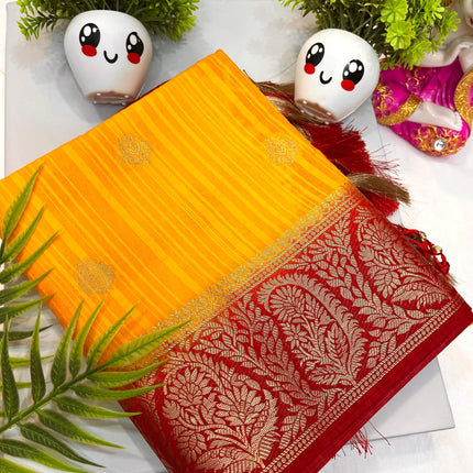 Tosor Motka Buti contrast Saree