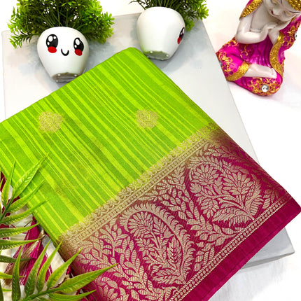 Tosor Motka Buti contrast Saree