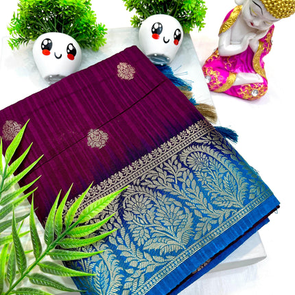 Tosor Motka Buti contrast Saree
