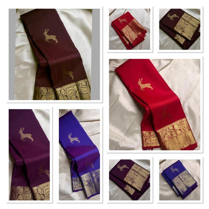 Beautiful soft litchi silk kubera pattin saree