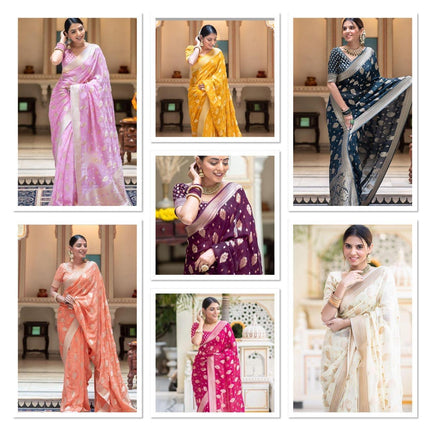 Beautiful soft litchi silk kubera pattin saree