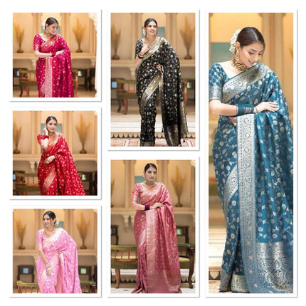 Beautiful soft litchi silk kubera pattin saree