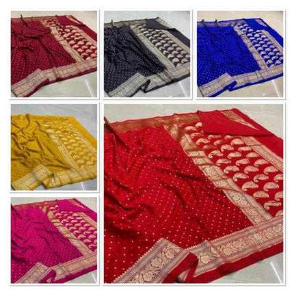 Beautiful silk litchi silk kubera pattu saree -2