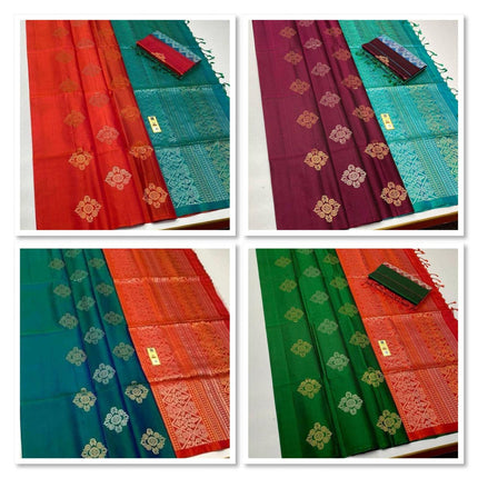 Beautiful soft Litchi silk kubera pattu saree - 3