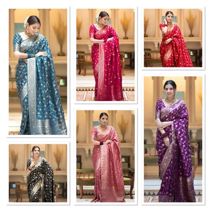 Beautiful soft litchi silk kubera pattin saree