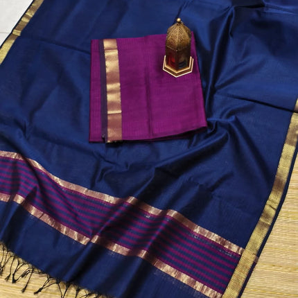 EXCLUSIVE !! HANDLOOM KOTA MAHESHWARI SILK SAREE