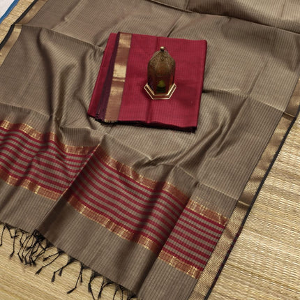 EXCLUSIVE !! HANDLOOM KOTA MAHESHWARI SILK SAREE