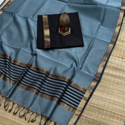 EXCLUSIVE !! HANDLOOM KOTA MAHESHWARI SILK SAREE
