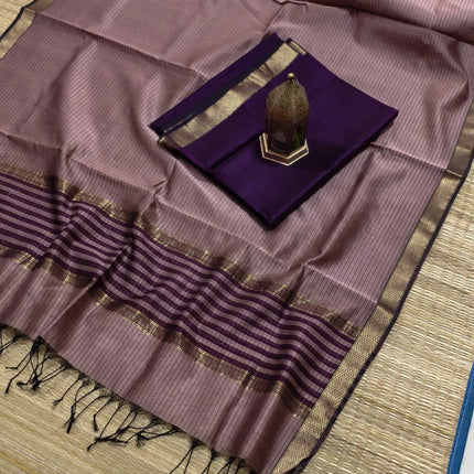 EXCLUSIVE !! HANDLOOM KOTA MAHESHWARI SILK SAREE