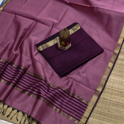 EXCLUSIVE !! HANDLOOM KOTA MAHESHWARI SILK SAREE