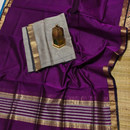 EXCLUSIVE !! HANDLOOM KOTA MAHESHWARI SILK SAREE